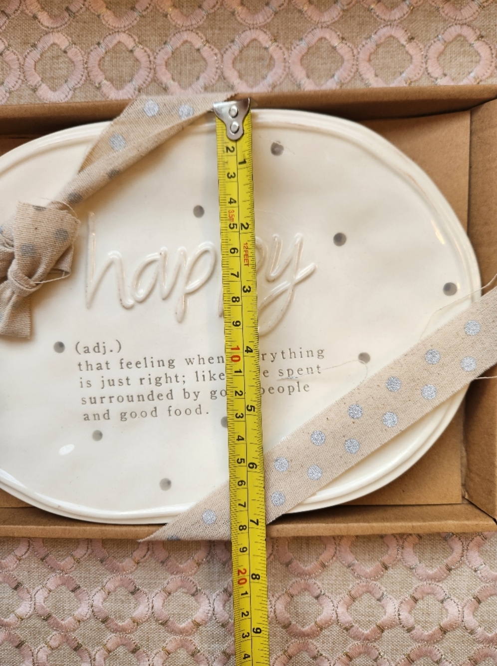 Mud Pie Happy Definition Plate, $25 - Picture 5 of 6